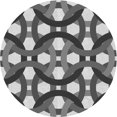 thumbnail image 1 of Ahgly Company Indoor Round Patterned Gray Cloud Gray Area Rugs, 4' Round, 1 of 6