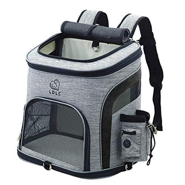 Pet Dog Carrier Backpack, Pet Carrier Bag with Mesh for Medium Sized Dogs Cats, Puppy Backpack Carrier Portable Travel Bag for Hiking, Hiking, Outdoor Travel(Large size)