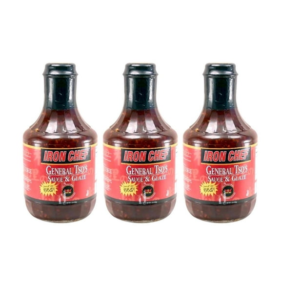 Iron Chef General Tso's Sauce and Glaze, 40 oz  (3 Pack)