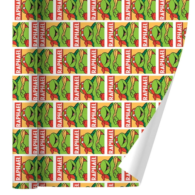 Teenage Mutant Ninja Turtles Raphael Premium Gift Wrap Wrapping Paper Roll
