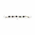 thumbnail image 3 of Swirled Resin Bead Garland for Home Decor and Bathroom - Sculpted Neutral Styling for Office, Room and Living Room - Oversized Display for Shelf and Coffee Table Layering Accent - 3", Black & White, 3 of 11