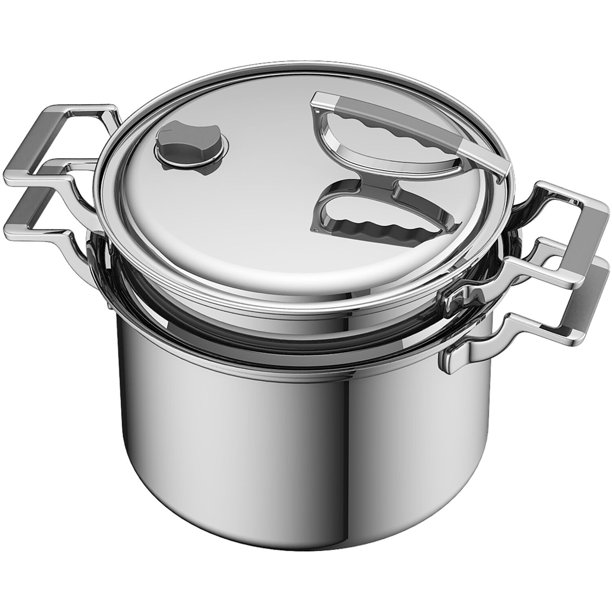 CookCraft Original 8Qt. TriPly Stainless Steel Stock Pot Strainer