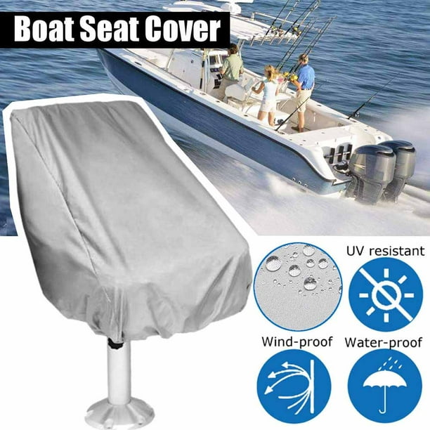 Boat Seat Cover Pedestal Pontoon Captain Bench Chair Helm Protective Covers Com - Bench Seat Covers For Pontoon Boats
