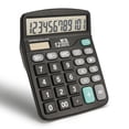 thumbnail image 1 of Calculadora M&G de escritorio de 12 dígitos con pantalla LCD grande (negra), 1 of 9