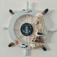thumbnail image 1 of Wall Decoration, Steering Wheel, Pirate Look, Ship Look, Made Of Wood 28cm, 1 of 2