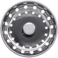 thumbnail image 3 of Westbrass D214S-2P-26 3-1/2" Stainless Steel Kitchen Sink Basket Strainer, Polished Chrome (2-Pack), 3 of 8