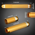 thumbnail image 4 of Cigar Tube Classic Aluminum Cigar Holders Humidor Cigar Case Portable Storage for Men Cigar Lovers(Golden), 4 of 6