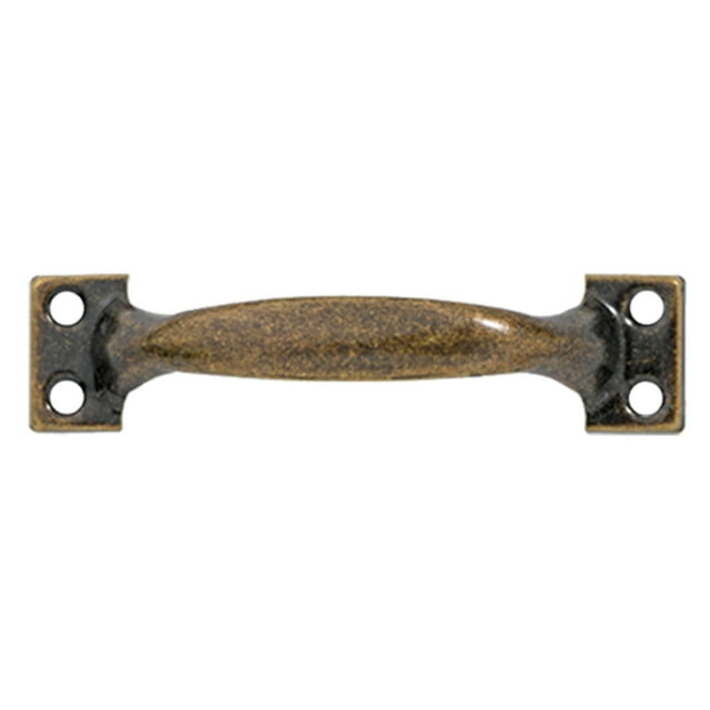 Antique Bow Style Door Pull Handle for Barn Doors and Sliding Finish Easy Install 6-Inch Long Arch Design Suitable for Garage and Pantry Applications