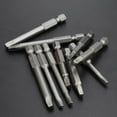 thumbnail image 4 of MYG 6pcs 50mm SQ1-SQ5 Square Head Screwdriver Bit Set Hex Shank Magnetic Screwdriver, 4 of 7