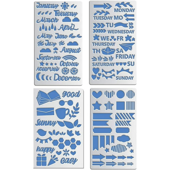 Metal Stencils Journal Stencil Template