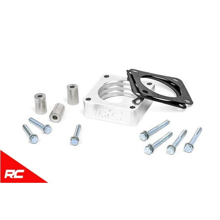 Jeep Cherokee Throttle Body Spacer - Rough Country Throttle Body Spacer compatible w/ 1987-2006 Jeep Wrangler TJ YJ LJ Cherokee XJ Airflow 1068