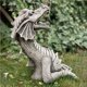 thumbnail image 4 of Moyic Estatuilla de dragón de jardín de resina Escultura de dragón Adorno de dragón gótico Estatua de dragón Arte único de alta Jardín y Patio Gris Moyic HA027054-01, 4 of 6