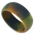 thumbnail image 1 of 8MM Men or Ladies Athlete Sports Flexible CAMO Silicon Rubber Wedding Band Ring, 1 of 4