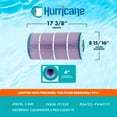 thumbnail image 3 of Hurricane Filters HF8411 Platinum Purple Spa Filter Cartridge Replacement (4 Pack), 3 of 7