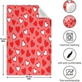 thumbnail image 3 of Valentine's Day Love Heart Kitchen Dish Towel 4 Pack, Soft Absorbent Dishcloths Reusable Hand Towel Washable Tea Towels for Home Kitchen Bar Table Decor, 28 x 18 Inch, 3 of 7