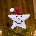 thumbnail image 5 of Christmas Tree Topper Star – 11.8" Iron Five-Pointed Tree Top Decoration – Cute Snowman Tree Top for Holiday Christmas Home Decor, 5 of 5