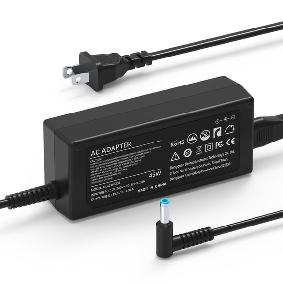 HP Charger 45W 19.5V 2.31A Laptop Charger Power Adapter Charger for HP, 4.5*3.0mm
