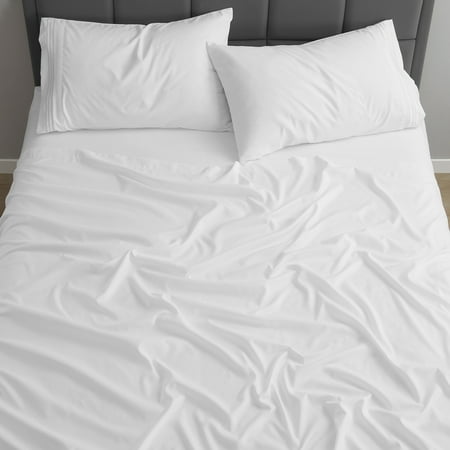 Nestl Full Size Sheets Set, Instantly Soft, Deep Pocket Bed Sheets Full 4 Piece, Luxury Soft Microfiber Full Sheets Sets, Beach Blue