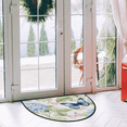 thumbnail image 2 of CURLYOOT Hydrangea Flower Butterfly Half Round Door Mat 24'' x 36'', Indoor Outdoor Entrance Rug, Semi Circular Area Rug, Non Slip Washable Absorbent Doormat, Laundry Room Rug, 2 of 7