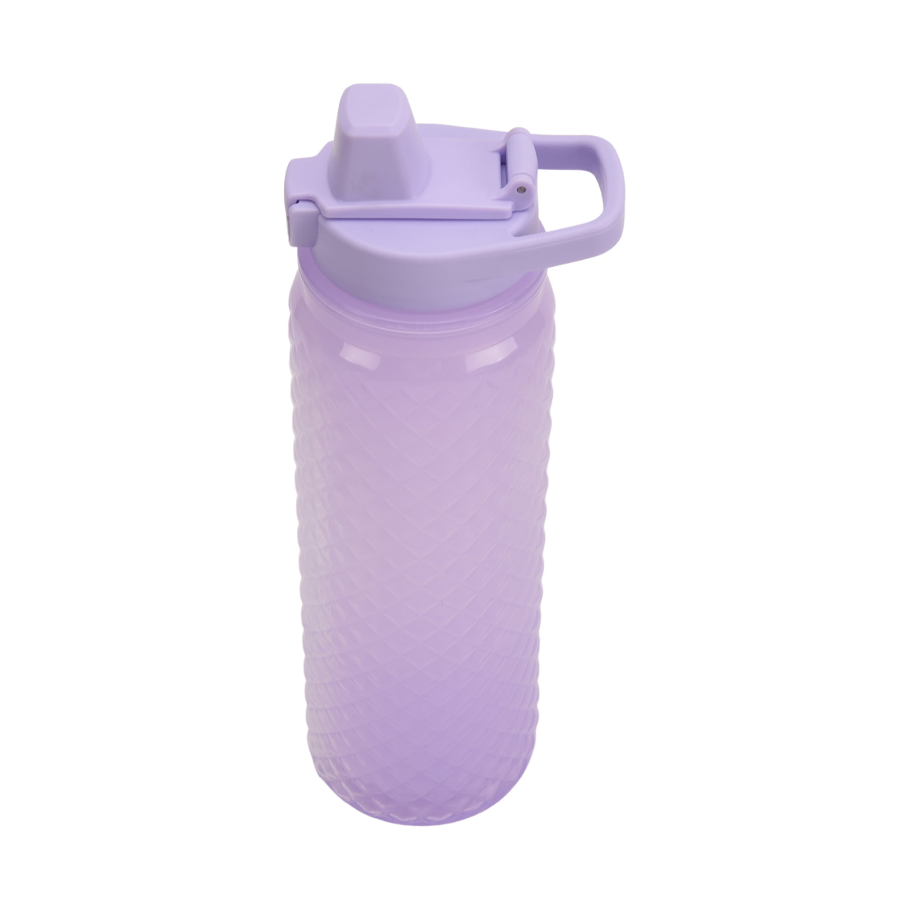 Mainstays 32-Ounce Plastic Textured Water Bottle, Purple