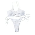 thumbnail image 4 of Lopeceal Women's String Bikini Set Tie Front Two Piece Swimsuit Cheeky Side Tie Bathing Suits, 4 of 6