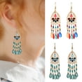 thumbnail image 1 of AYYUFE 1 Pair Hook Earrings Tassels Bohemian Jewelry Long Vintage Dangle Earrings for Wedding, 1 of 1