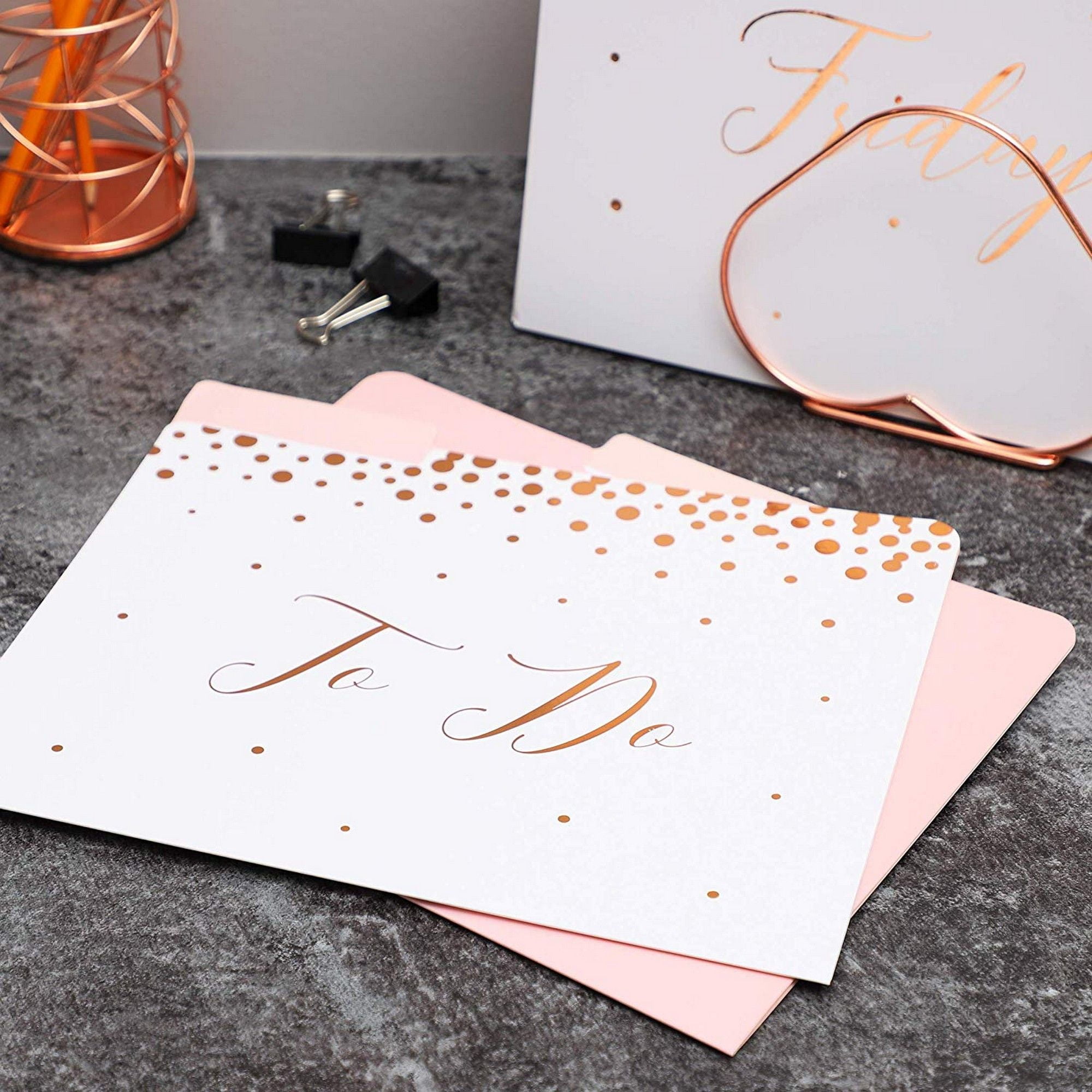 Paper Junkie 12Pack Decorative File Folders, Daily, 9 x 11.5 Inches