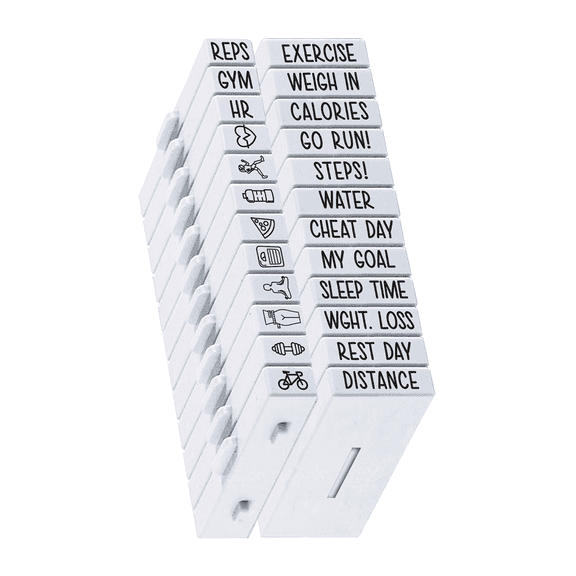 PEGZ Planner Stamps Clickable - Connectable Fitness 24 Pc Set