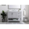 thumbnail image 2 of 42 inch Single Bathroom Vanity in Grey with Backsplash, 2 of 8
