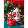 thumbnail image 3 of Cajas de música automáticas, carrusel de juguetes de Navidad, regalos de cumpleaños, fiesta de boda, decoración de habitación de bebé, decoración del hogar de Navidad, 3 of 4