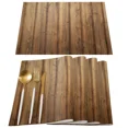 thumbnail image 2 of Retro Wood Grain Planks Stripes Table Runner Modern Party Dining Table Runner Wedding Table Cover Home Decor Tablecloth, 2 of 5