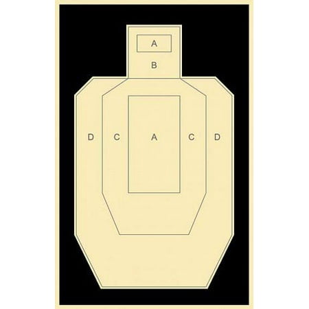 USPSA/IPSC Official Practice Target 22.5" x 35" Paper Targets (25 ...