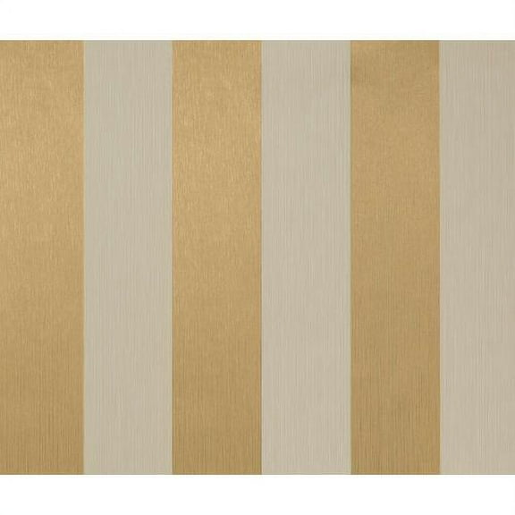 York Wallcoverings Wide Two-Color Stripe Wallpaper