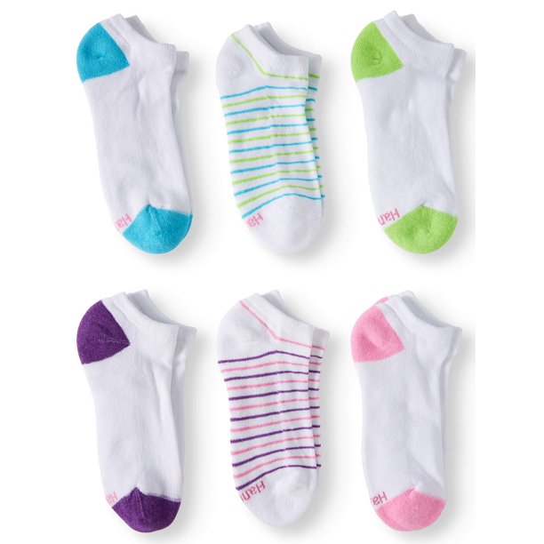 Hanes Women's Cushioned No Show Socks, 6+1 bonus pack