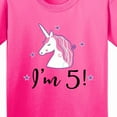 thumbnail image 4 of Inktastic 5th Birthday Cute Unicorn Youth T-Shirt, 4 of 5