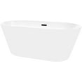 thumbnail image 4 of Vanity Art 67" Non-Slip Acrylic Freestanding Bathtub, 4 of 5