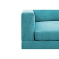thumbnail image 5 of Starhome L Shaped Green Couch with Storage Ottoman(Pillows Included) Microfiber, 5 of 11