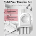 thumbnail image 2 of Llave dispensadora de toallas de papel, paquete de 10 llaves dispensadoras de papel higiénico, llave de repuesto Universal, rollo de papel, 2 of 5