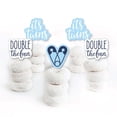 thumbnail image 2 of Big Dot of Happiness It's Twin Boys - Dessert Cupcake Toppers - Blue Twins Baby Shower Clear Treat Picks - Set of 24, 2 of 7