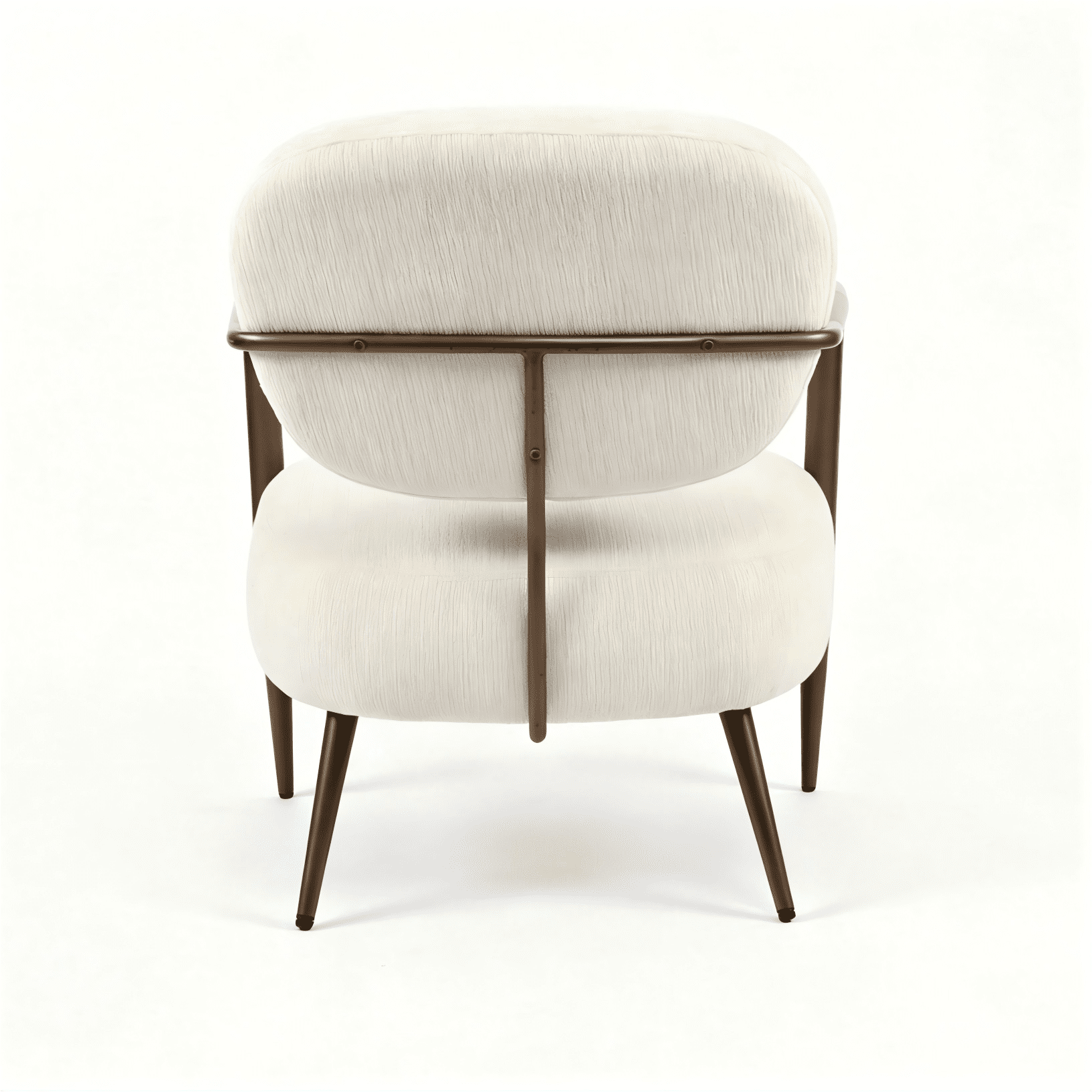 Modern Metal Frame Accent Chair, Upholstered Softy Fabric Side Chair, Mid-Century Comfy Lounge Armchair for Living Room Bedroom Reading Nook, Single Leisure Guest Chair
