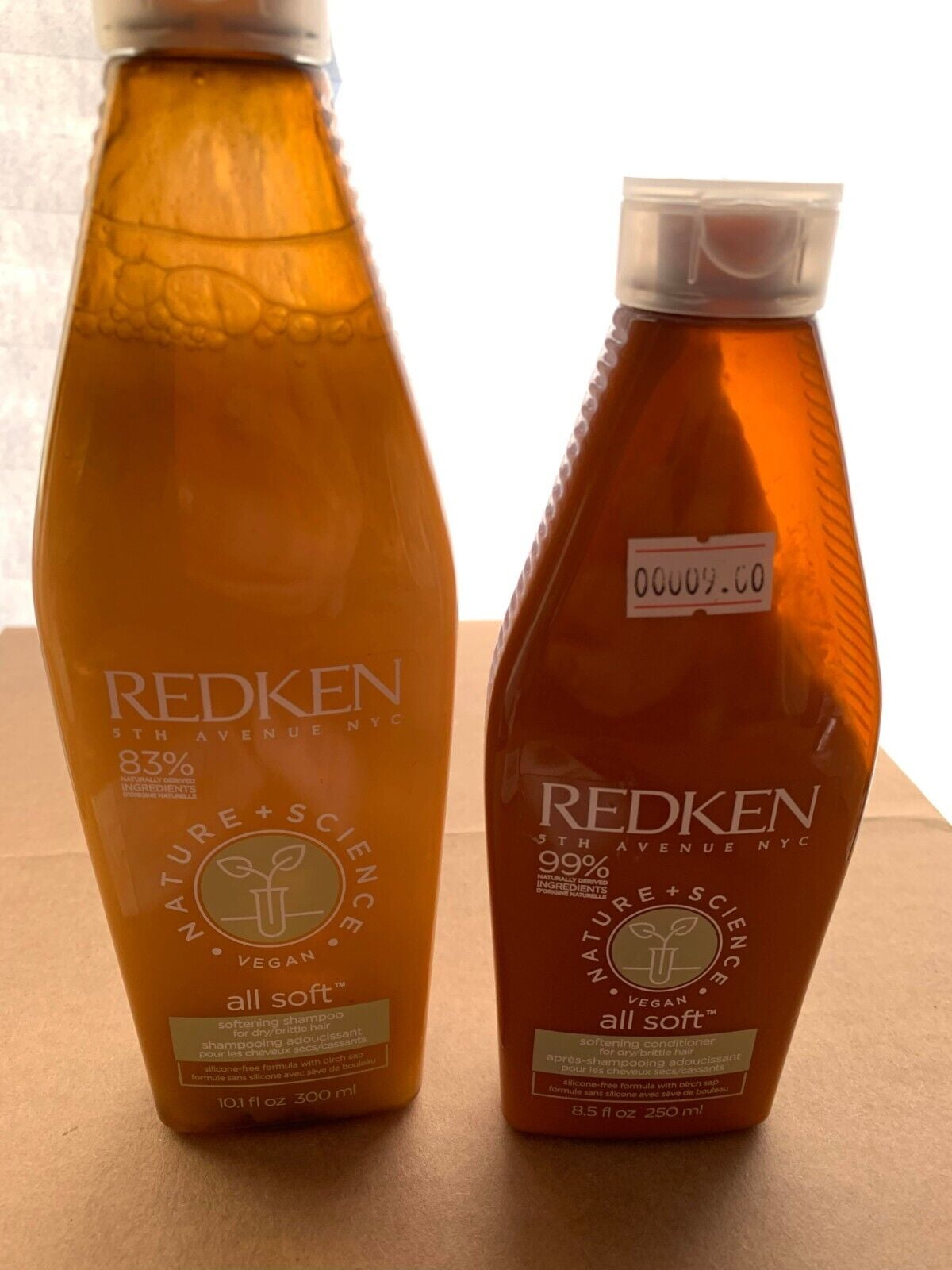 Redken All Soft NATURE+ SCIENCE Shampoo 10.1oz and Conditioner 8.5oz
