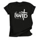 thumbnail image 2 of Pntutb - Camiseta estampada para mujer, con cuello redondo, manga corta, informal, para vacaciones Pntutb Pntutb-2166, 2 of 4
