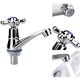 thumbnail image 2 of ZHAOCHENG Grifo monomando para lavabo de baño, mezclador de agua fría, grifo cromado con manija en cruz para guardarropa con filtro, 2 of 5