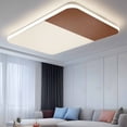 thumbnail image 2 of Boho Brown Leather Texture Magnetic Fluorescent Light Covers for Ceiling Lights 2x4 Feet, Modern Yellow Striped Office Classroom Kitchen Drop Ceiling Light Covers Lighting Filters Shade Panel 3 Packs, 2 of 9