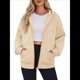 thumbnail image 1 of Sudadera con Capucha para Mujer, Sudadera con Cremallera, Moda de Otoño, Chaquetas de Larga, Ropa de Invierno, Conjuntos Albaricoque XL, 1 of 8