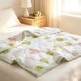 thumbnail image 4 of Printed Lightweight Summer Quilt – Soft Breathable Cotton Blanket for Air Conditioning Room, 39.37x59In Machine Washable, 4 of 7