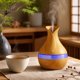thumbnail image 5 of Wood Grain Vase Aroma Humidifier Silent Large Mist Diffuser Home Desktop Air Humidifier Dark Light Wood Grain 2 Styles, 5 of 7