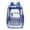 Z47-Blue, variant on Heavy Duty Clear PVC School Bag for Ages 6-12 Adjustable Padded Straps Large Capacity Multi Layer Daily Backpack, Blue