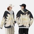 thumbnail image 2 of KLL Golden Lotus Print Men's Women’s UPF 50+ Sun Protection Outdoor Hoodie Jacket Long Sleeve Fishing Hiking Performance Shirt- Medium, 2 of 5