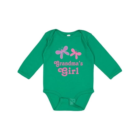 

Inktastic Grandma s Girl Grandchild Butterfly Gift Baby Girl Long Sleeve Bodysuit